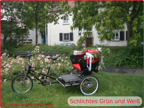 Schlichtes Grün und Weiß