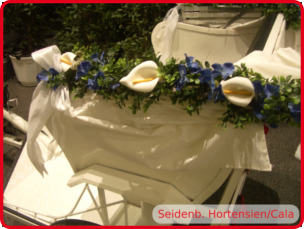 Seidenblumen Hortensien/Calla