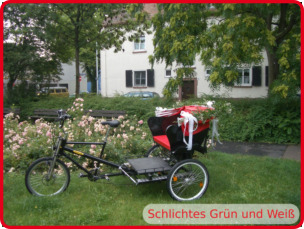 Schlichtes Grün und Weiß